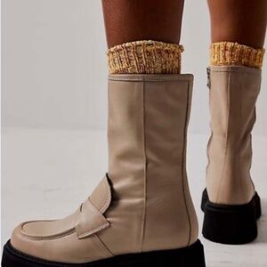 Free People Madison Loafer Platform Boots